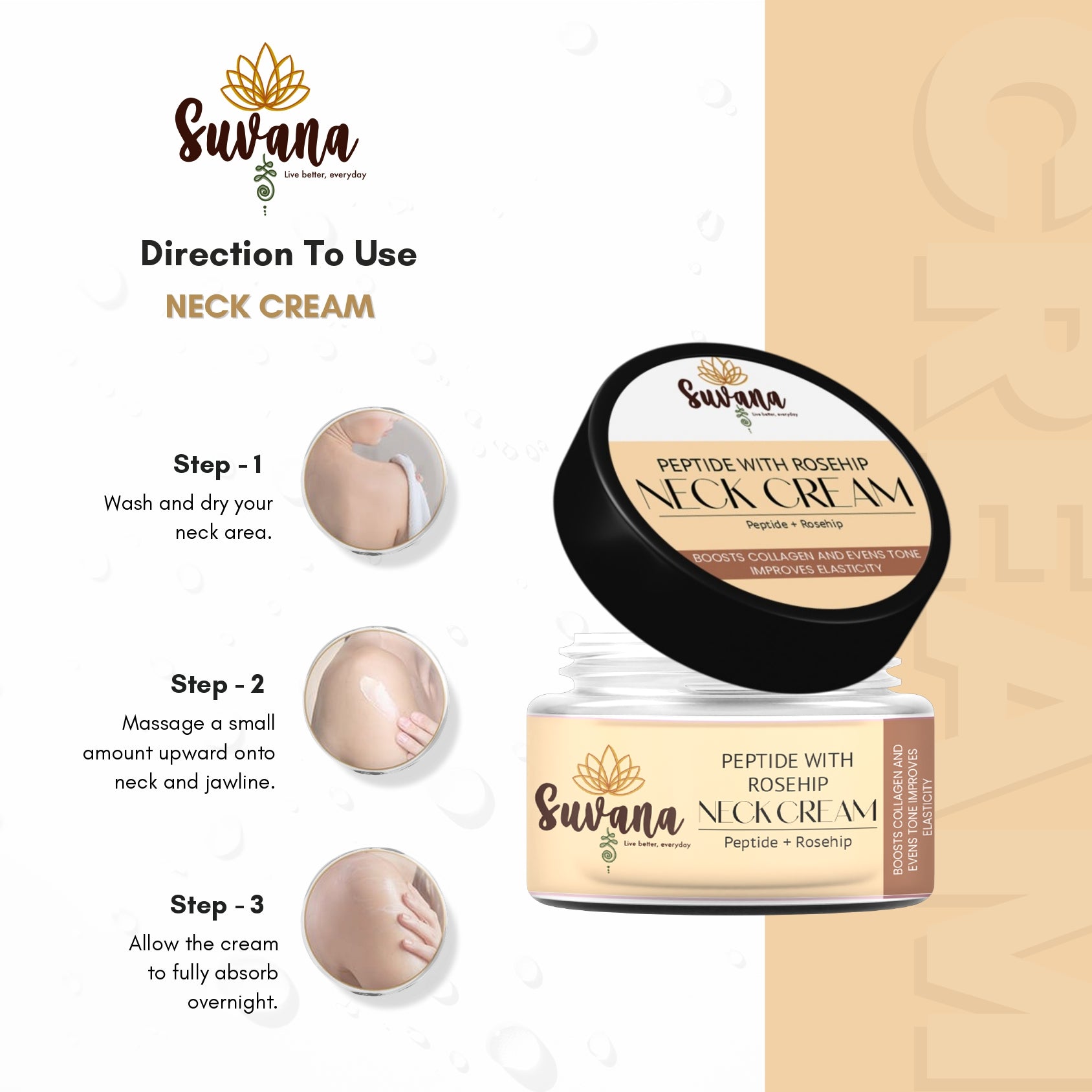 Peptide with Rosehip Oil Neck Cream